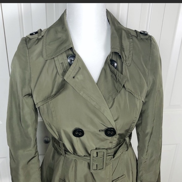 OBR Olive Green Trench Coat - Picture 3 of 8
